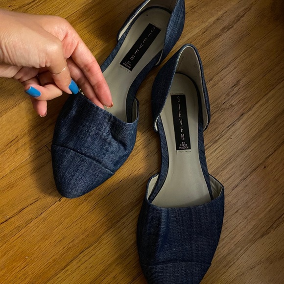 Steven by Steve Madden Denim Flats - Picture 2 of 2